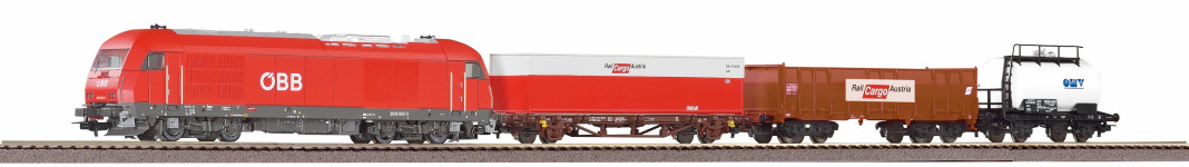 PIKO 97948 - H0 Start-Set Elektrolok Herkules mit 3 Güterwagen der ÖBB; Ep. V 